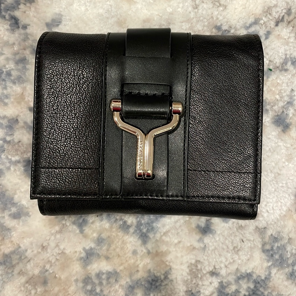 Cole Haan Small Leather Wallet color Black - never used